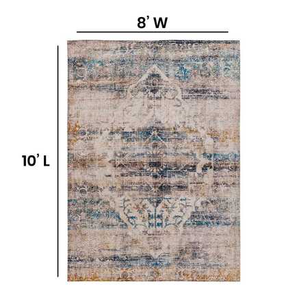 Flash Furniture Artisan Old English Style Traditional Rug - 8' x 10' - Blue RC-RG19-016-810-GG